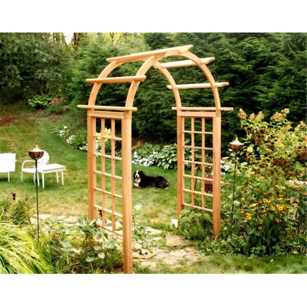 Creekvine Design Cedar Arched Arbor - 72 in. Opening EY72ARCVD - main